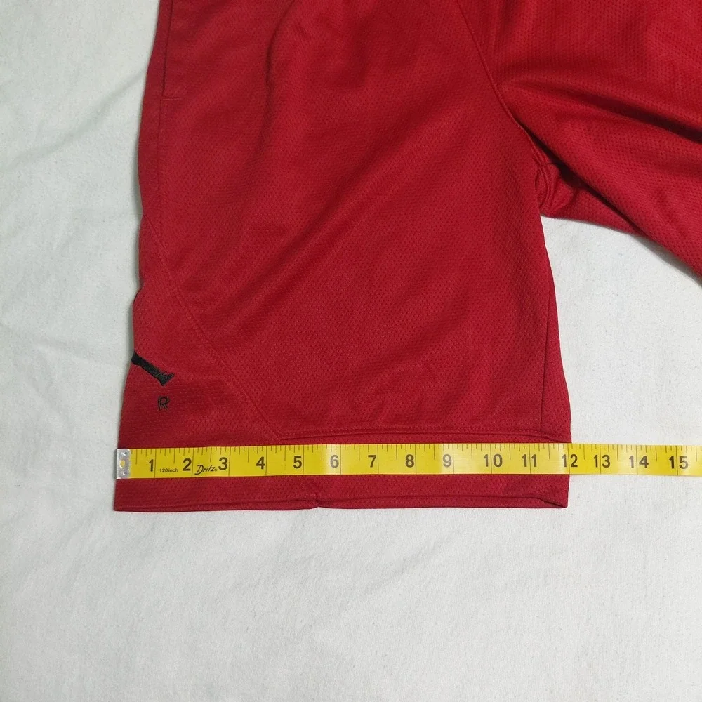 Air Jordan Dri-FIT Basketball Shorts Red Mesh Medium Youth Drawstring Jumpman